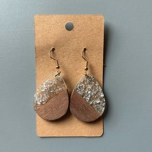 Acrylic and wood Earrings